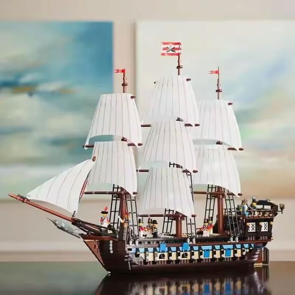 Pirates Imperial Caribbean Flagship Building Blocks Set – LEGO Compatible