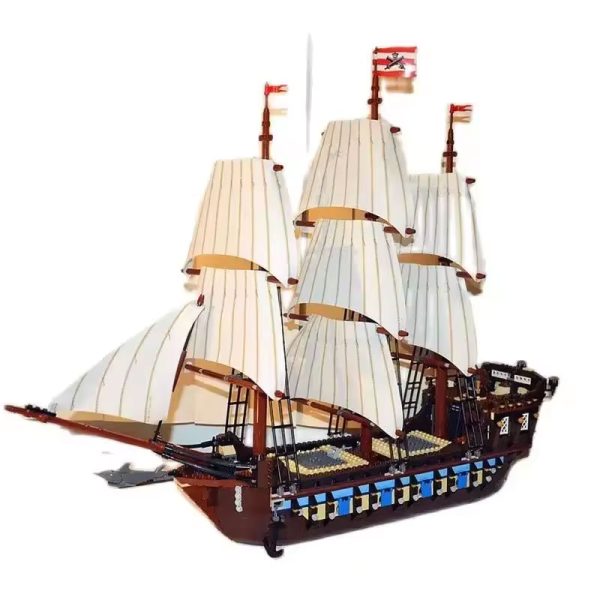 Pirates Imperial Caribbean Flagship Building Blocks Set – LEGO Compatible - Image 3