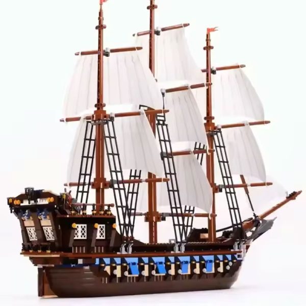 Pirates Imperial Caribbean Flagship Building Blocks Set – LEGO Compatible - Image 4